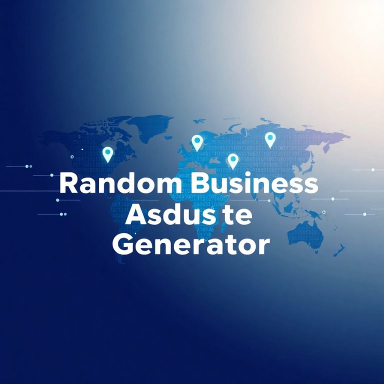 Random Business Address Generator